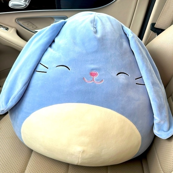 Squishmallows Other - NWOT Kellytoy SQUISHMALLOWS 16" SEBASTIAN PERIWINKLE Blue Easter BUNNY Plush